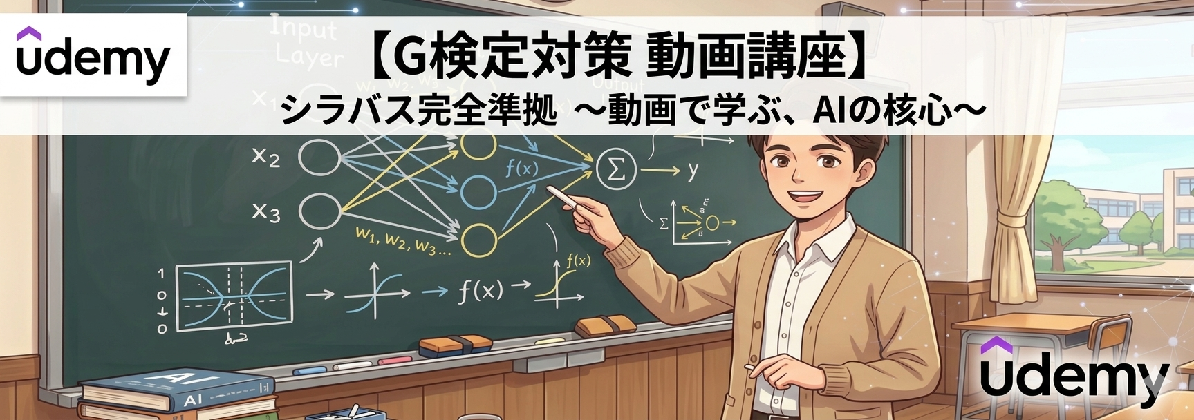 Udemy G検定対策 動画講座 シラバス2024完全準拠